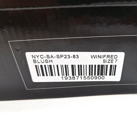 New York & Company Winifred Women's Vinyl Strap Heeled Mules - Size 7 - Picture 11 of 12